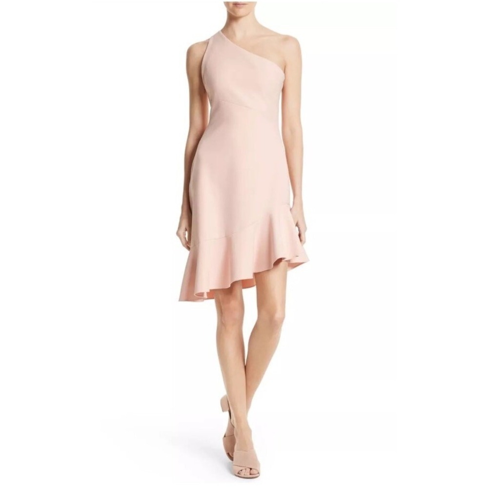 Cinq A Sept Stella Asymmetrical One Shoulder Formal Dress Pink Womens 6 - Picture 15 of 15